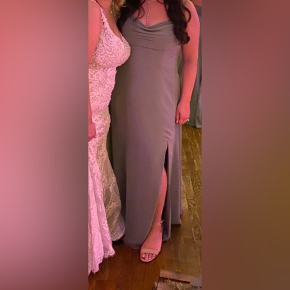 Mori Lee Dress; Sage; Style 21766; Size 18 Street Size 14; ONLY WORN ONCE - Picture 9 of 12